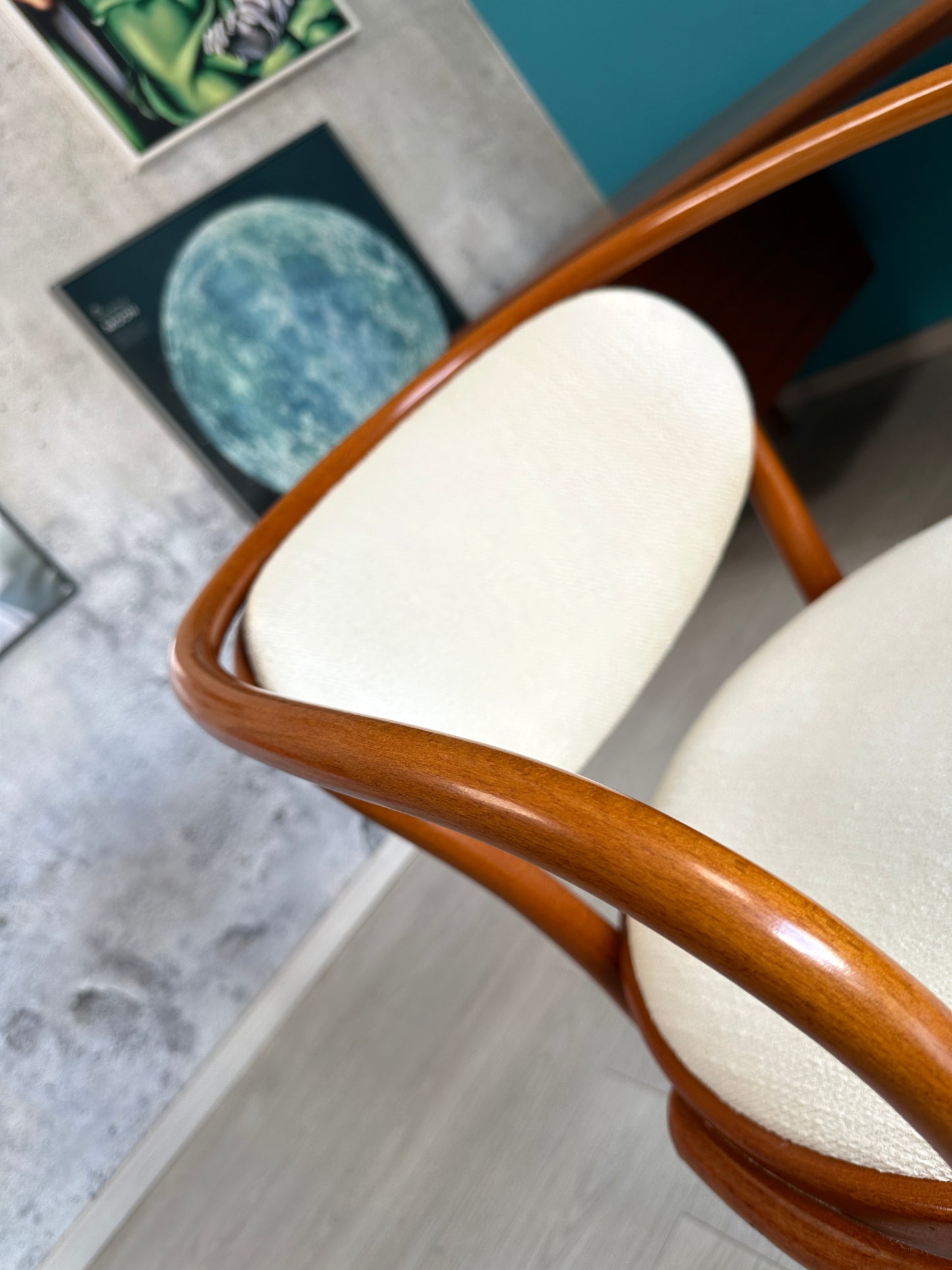 Thonet 210 P Stuhl / Sessel mit Armlehne, 80er