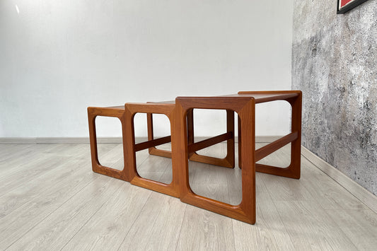 Danish Teak 3-Satztische / Couchtische Salin Nyborg, 1960er