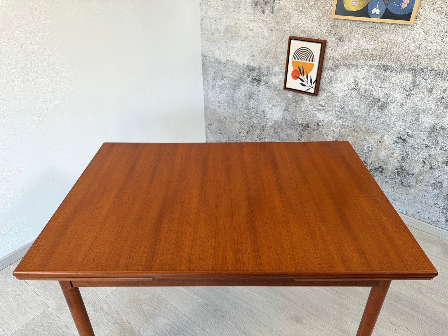 Dänischer Mid Century Teak Esstisch, 1960er