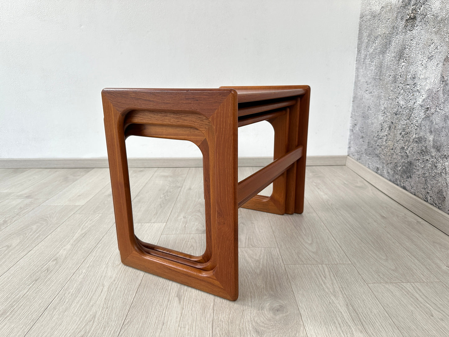Danish Teak 3-Satztische / Couchtische Salin Nyborg, 1960er