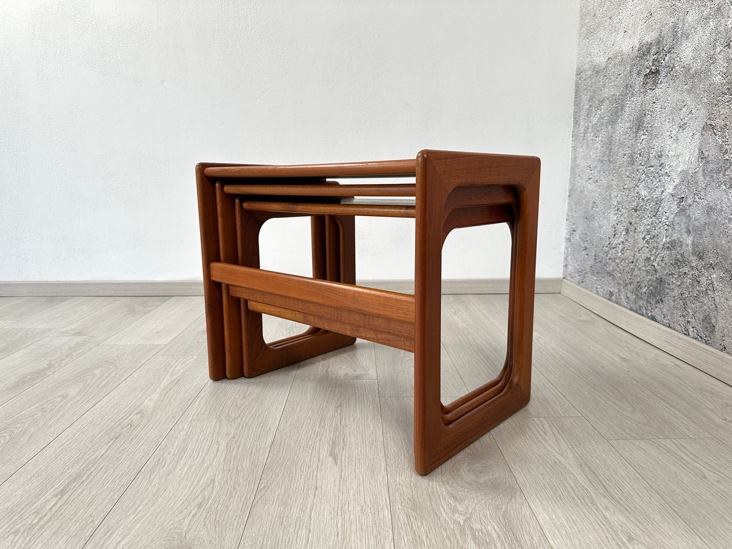 Danish Teak 3-Satztische / Couchtische Salin Nyborg, 1960er