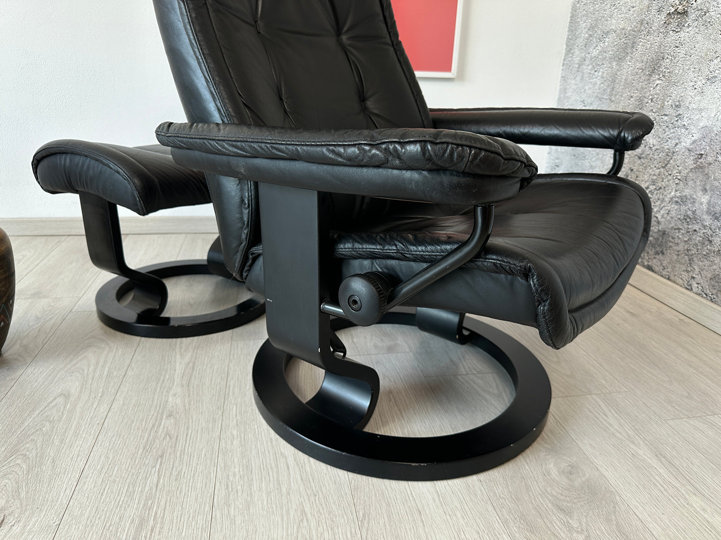 Ekornes Stressless Relaxsessel „Prince“ + Hocker Leder