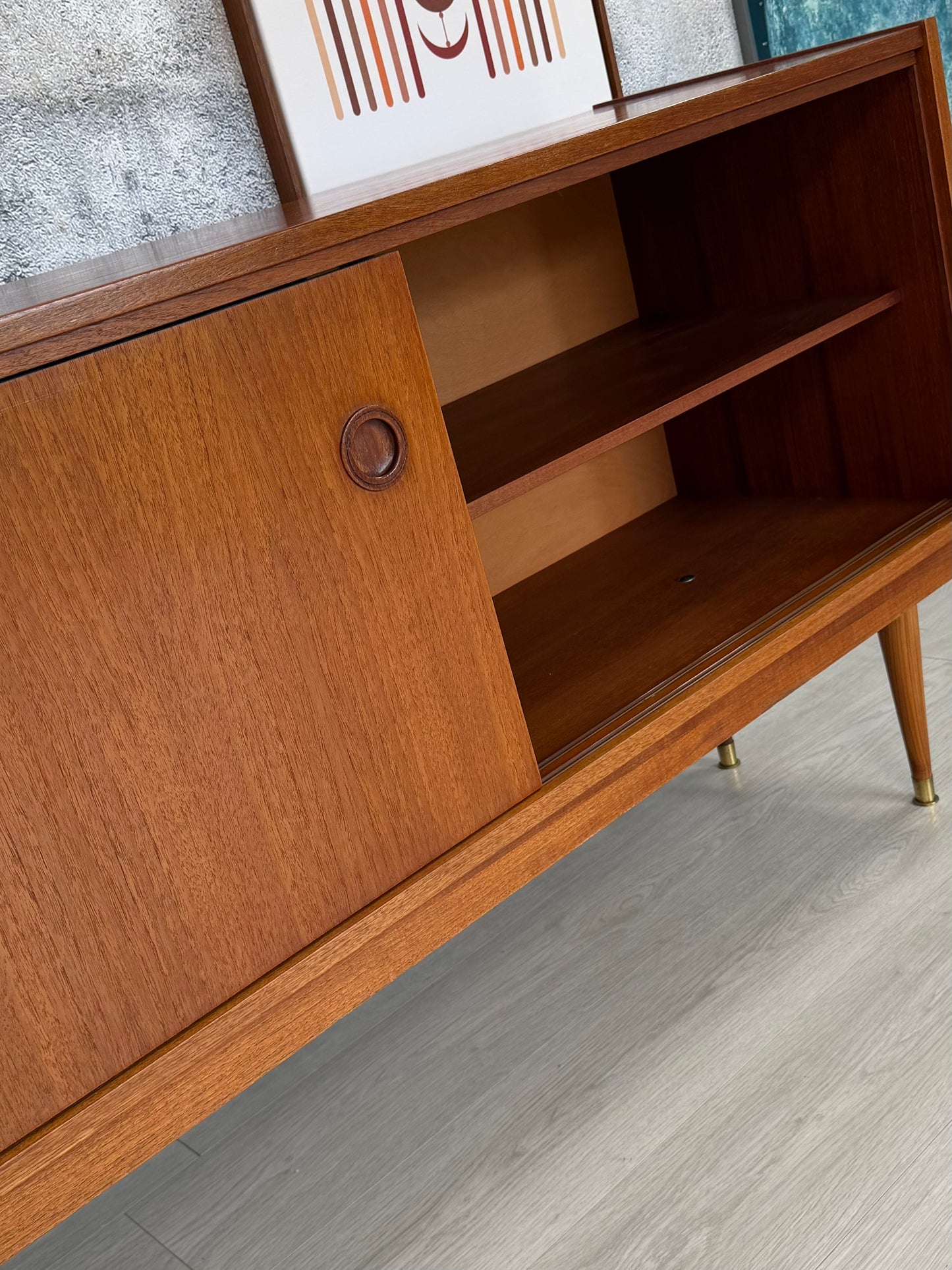 Mid Century Teak Sideboard 200cm, 1960er