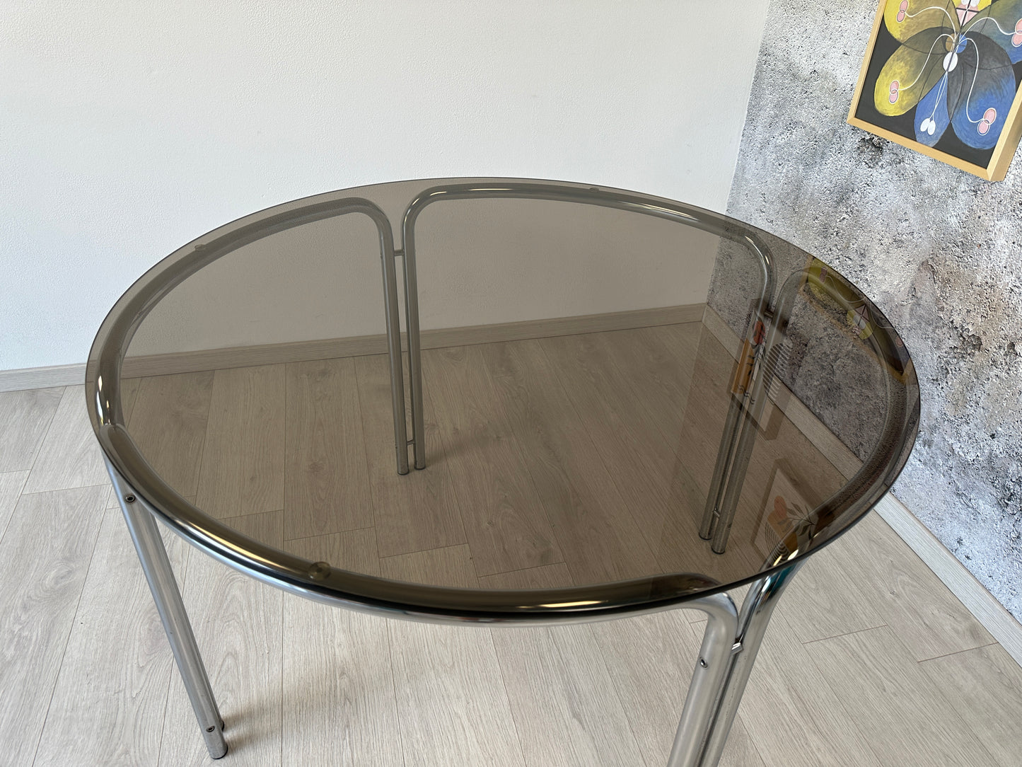 Space Age Esszimmer-Set aus Esstisch + 4 Stühle, 70er