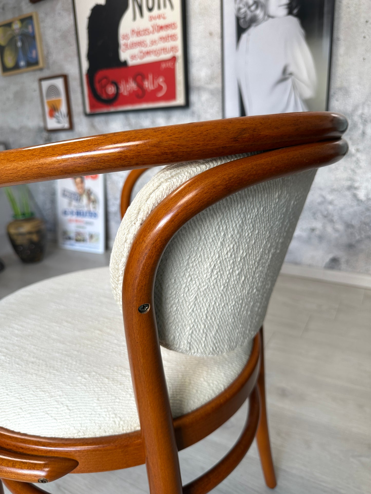 Thonet 210 P Stuhl / Sessel mit Armlehne, 80er