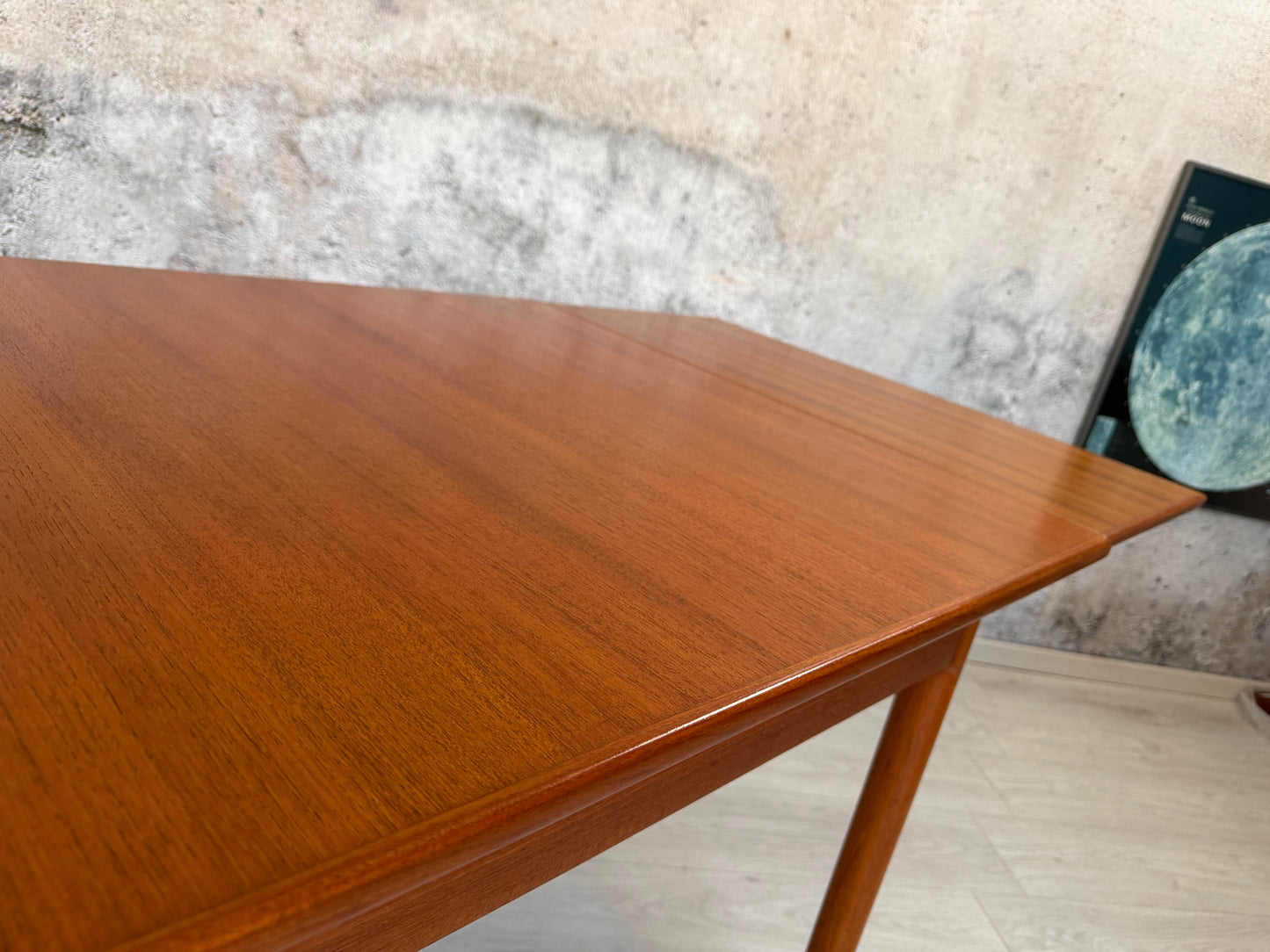Dänischer Mid Century Teak Esstisch, 1960er