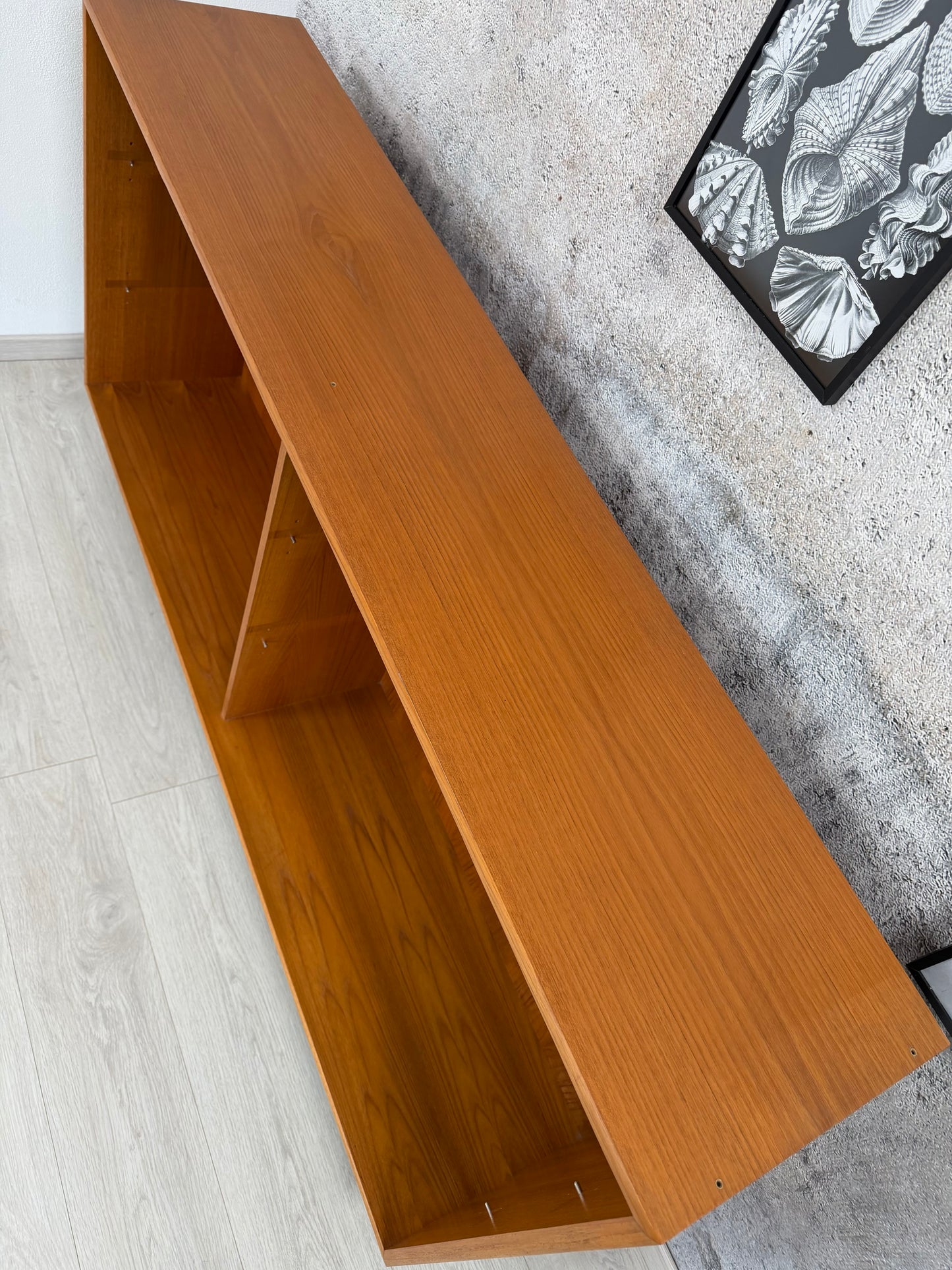 Teak Sideboard / offene Kommode WK-Möbel 165cm, 1960er