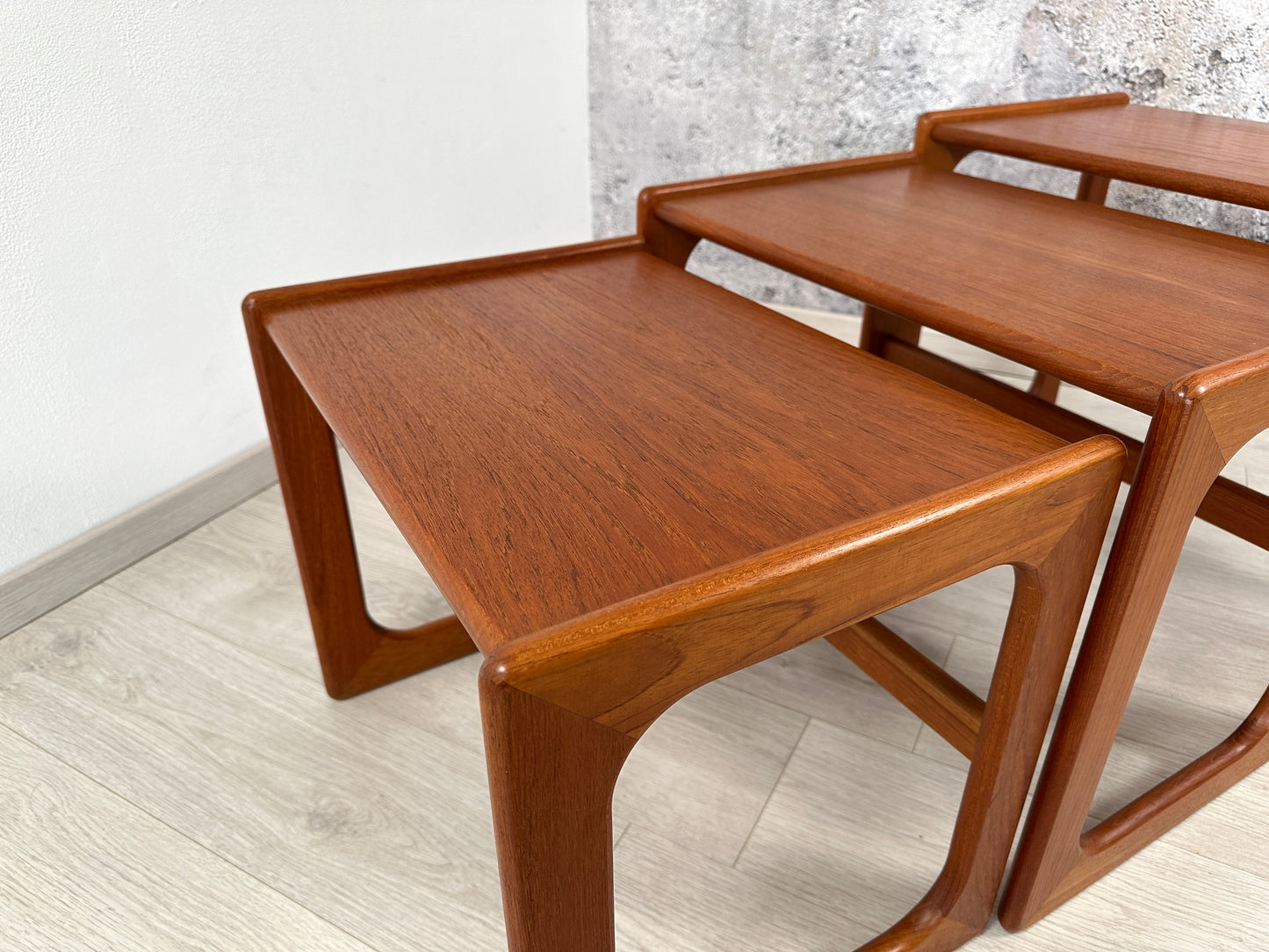 Danish Teak 3-Satztische / Couchtische Salin Nyborg, 1960er