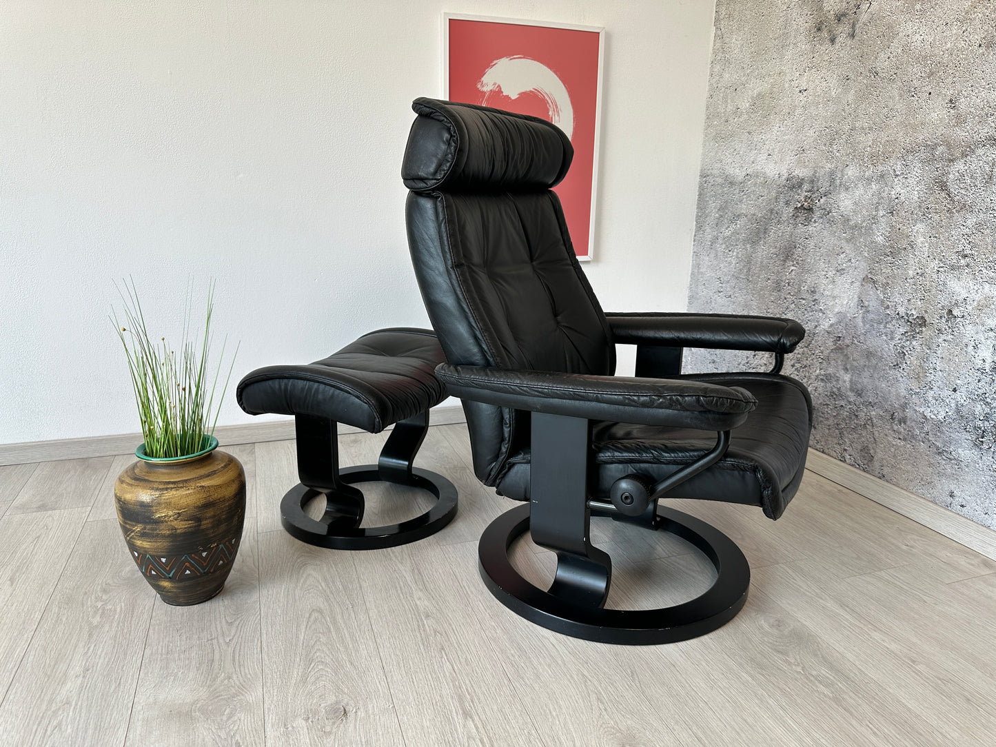 Ekornes Stressless Relaxsessel „Prince“ + Hocker Leder