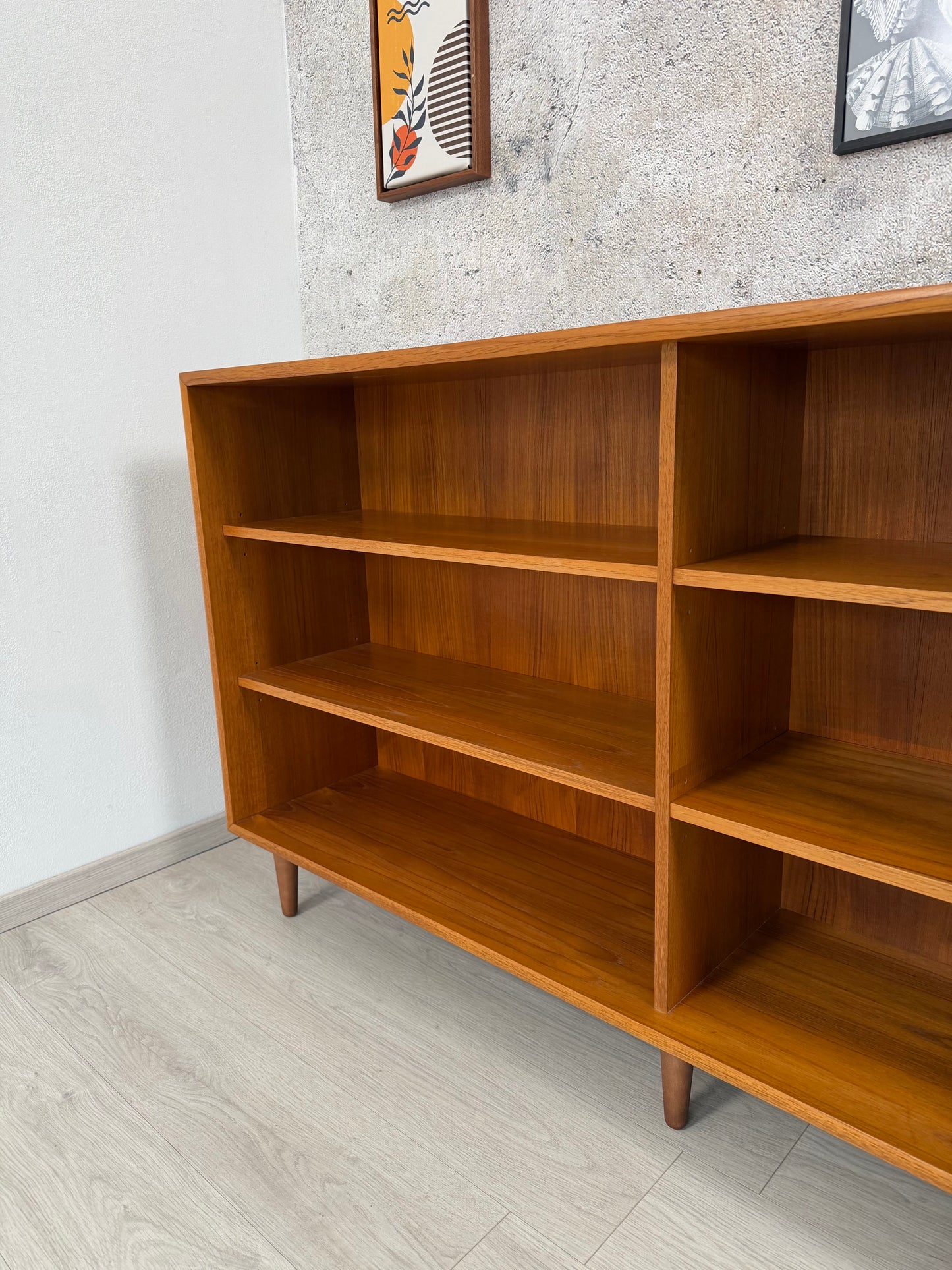 Teak Sideboard / offene Kommode WK-Möbel 165cm, 1960er