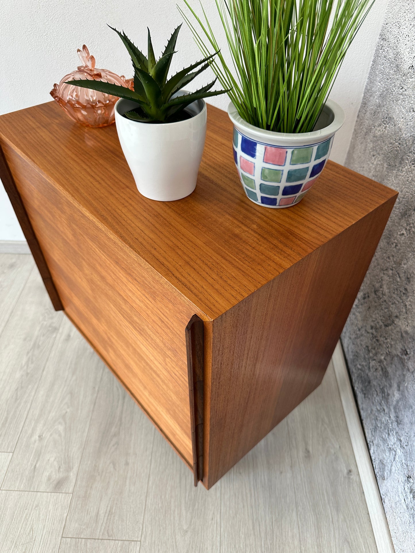 Teak Kommode / Dresser mit 4 Schubladen, 1960er 1970er