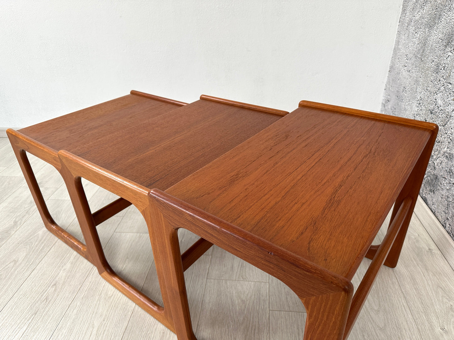 Danish Teak 3-Satztische / Couchtische Salin Nyborg, 1960er