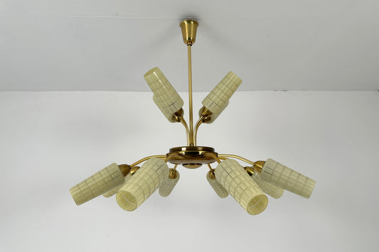 DDR Kronleuchter / Deckenleuchte / Lampe 12-flammig