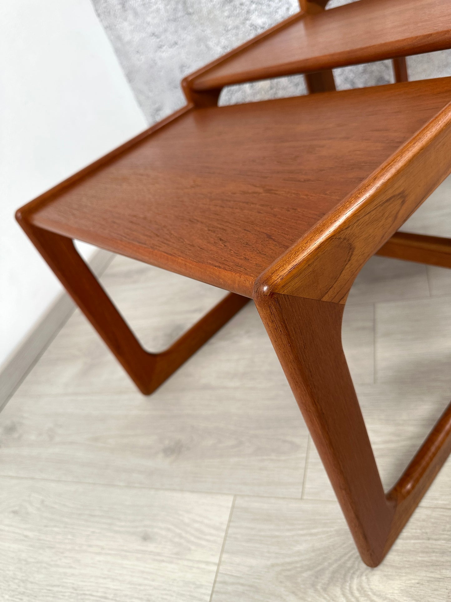 Danish Teak 3-Satztische / Couchtische Salin Nyborg, 1960er