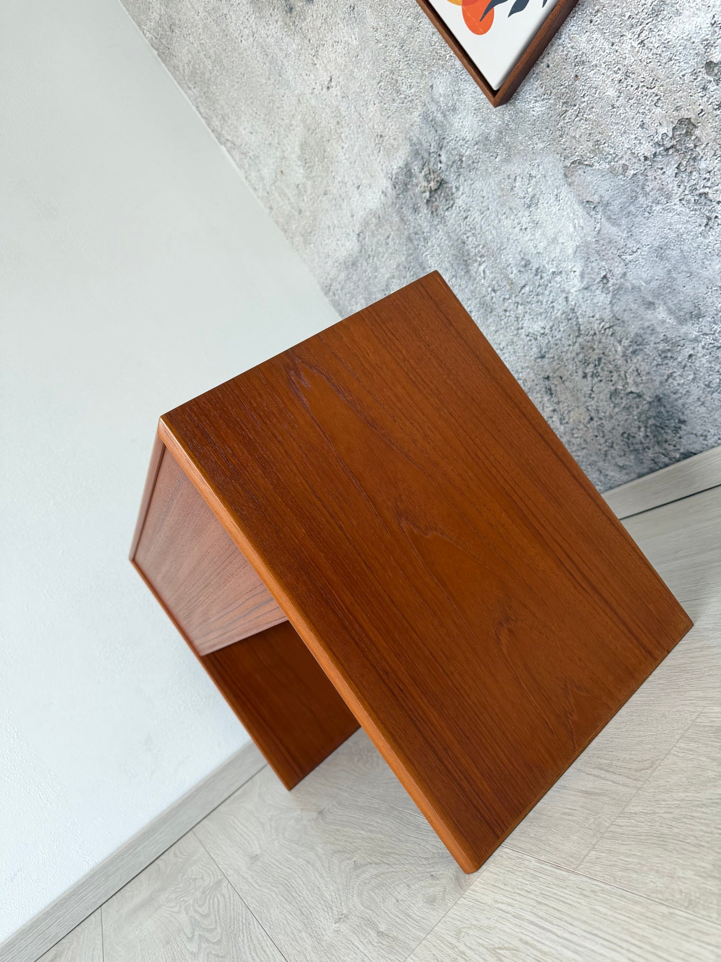 Teak Beistelltisch I Nachttisch im Danish Design, 1960er