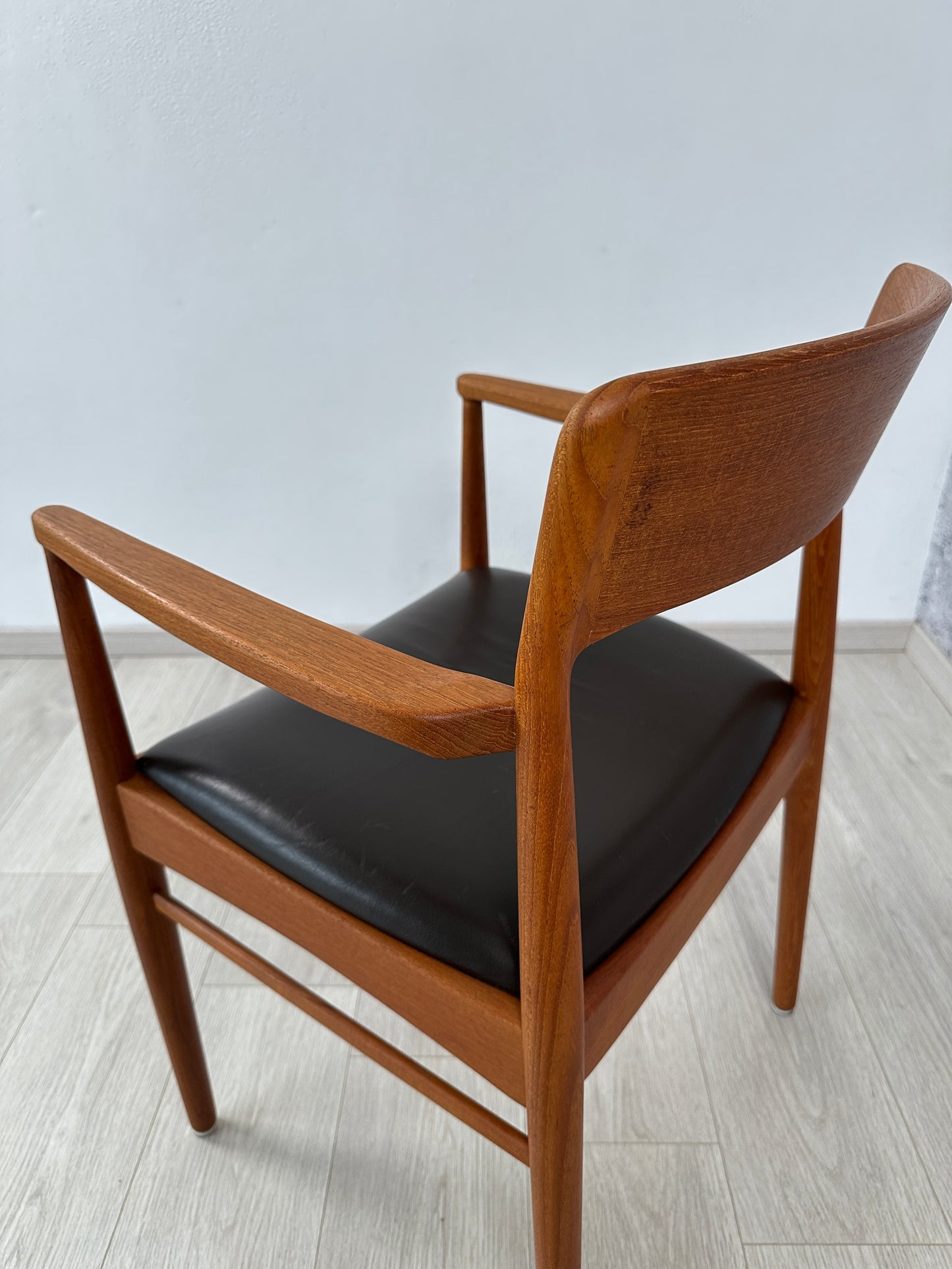 Danish Teak-Armlehnenstuhl / Schreibtischstuhl Kjaernulf für KS Møbler, 60er