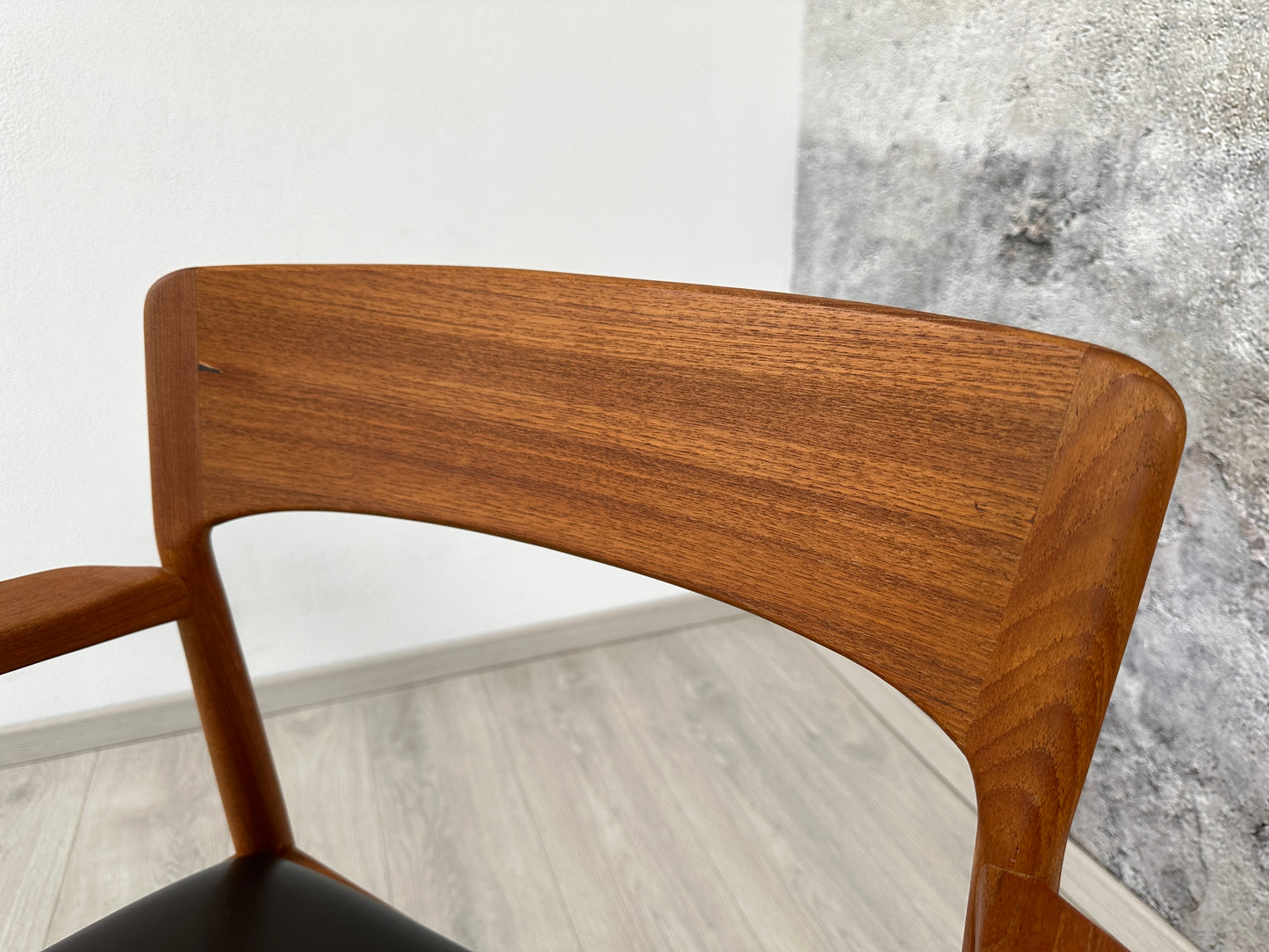 Danish Teak-Armlehnenstuhl / Schreibtischstuhl Kjaernulf für KS Møbler, 60er