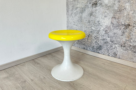 Space Age Hocker / Sitzhocker mit Tulpenfuß DDR, 70er