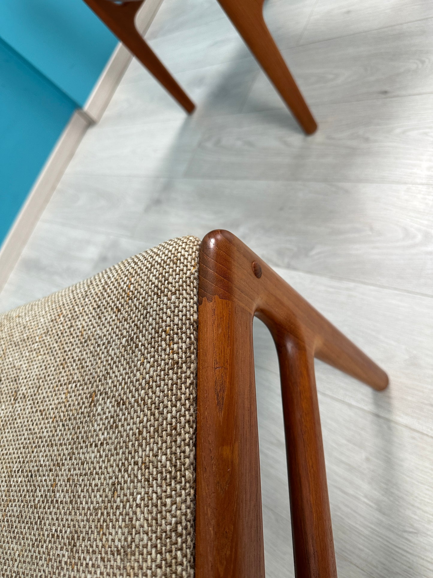 2er Set Dänische Teak Stühle by Johannes Andersen für Uldum, 60er