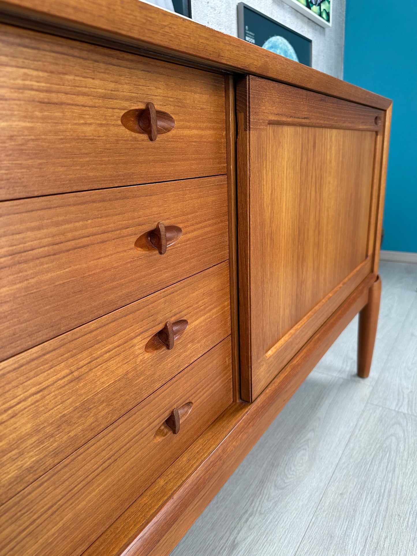 Dänisches Teak Sideboard by H.W. Klein für Bramin, 1960er