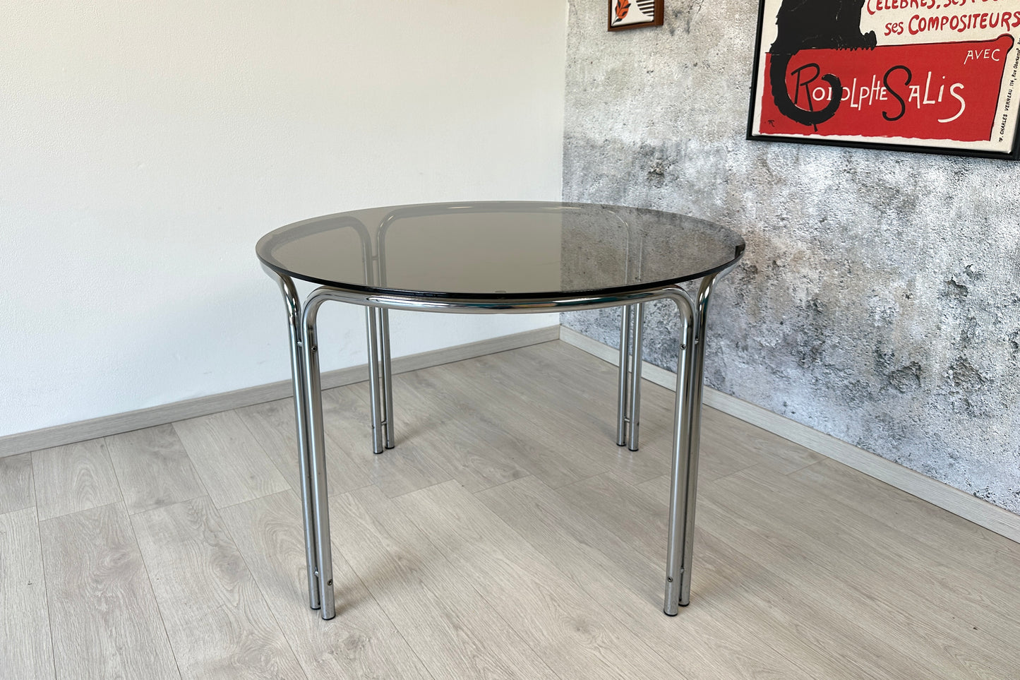 Space Age Esszimmer-Set aus Esstisch + 4 Stühle, 70er