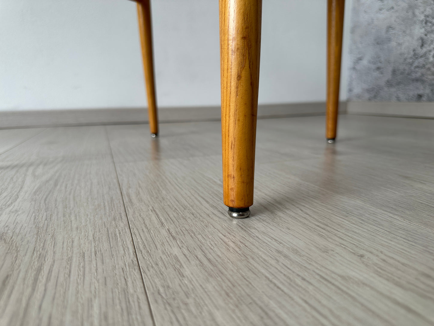 Vintage Eichenholz Schreibtisch-Stuhl / Esszimmer-Stuhl, 60er 70er