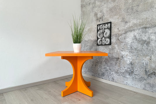 Oranger Couchtisch / Beistelltisch, 1960er 1970er
