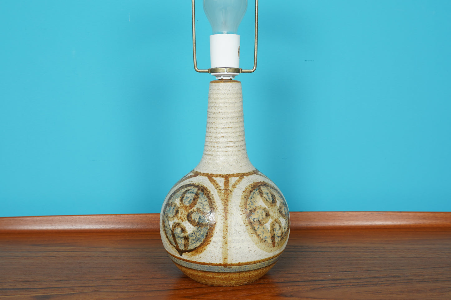 Dänische Søholm Keramik Tischlampe, 1960er