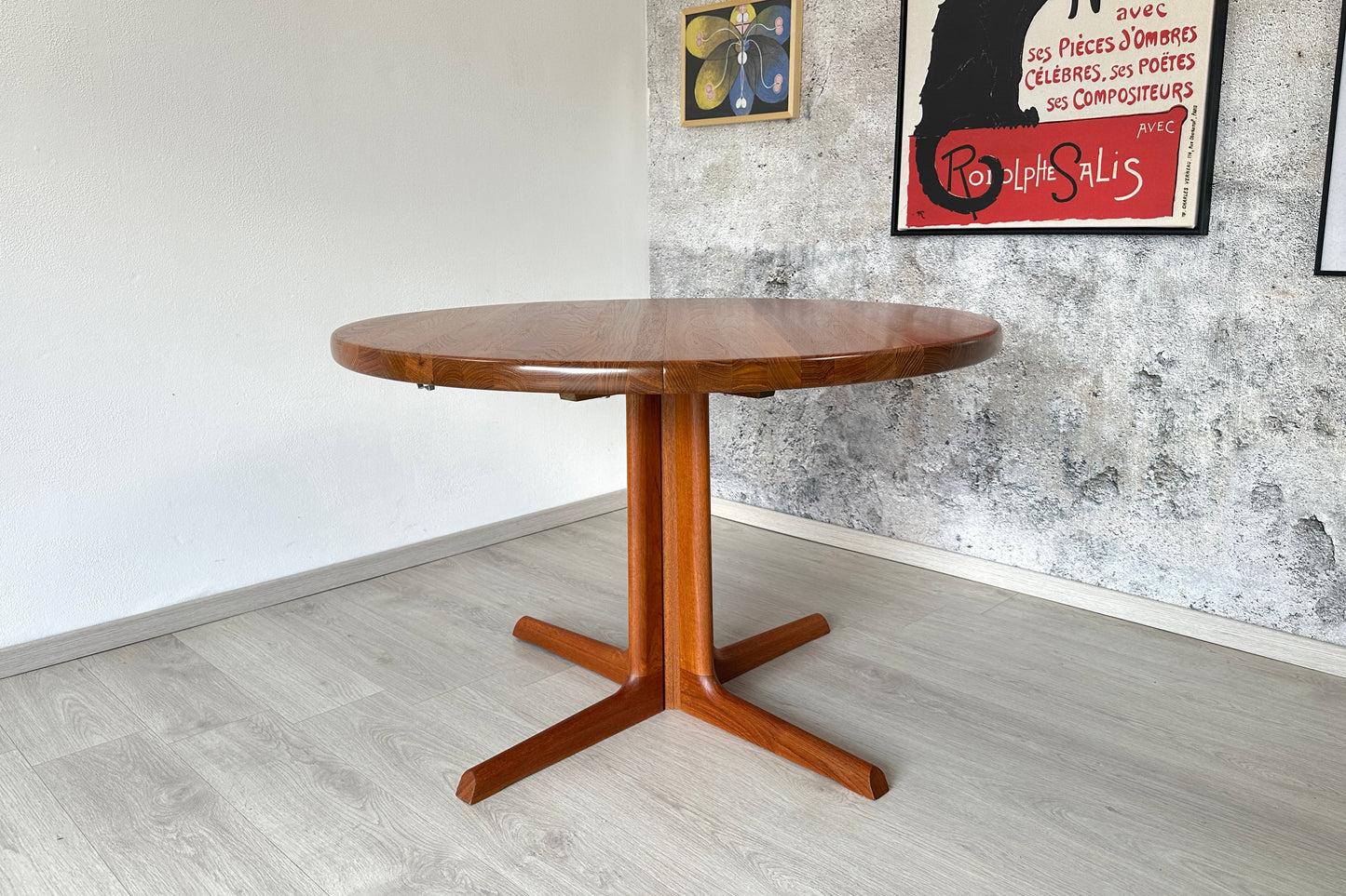 Dänischer Teak-Esstisch Gudme – ausziehbar bis 214 cm Mid-Century