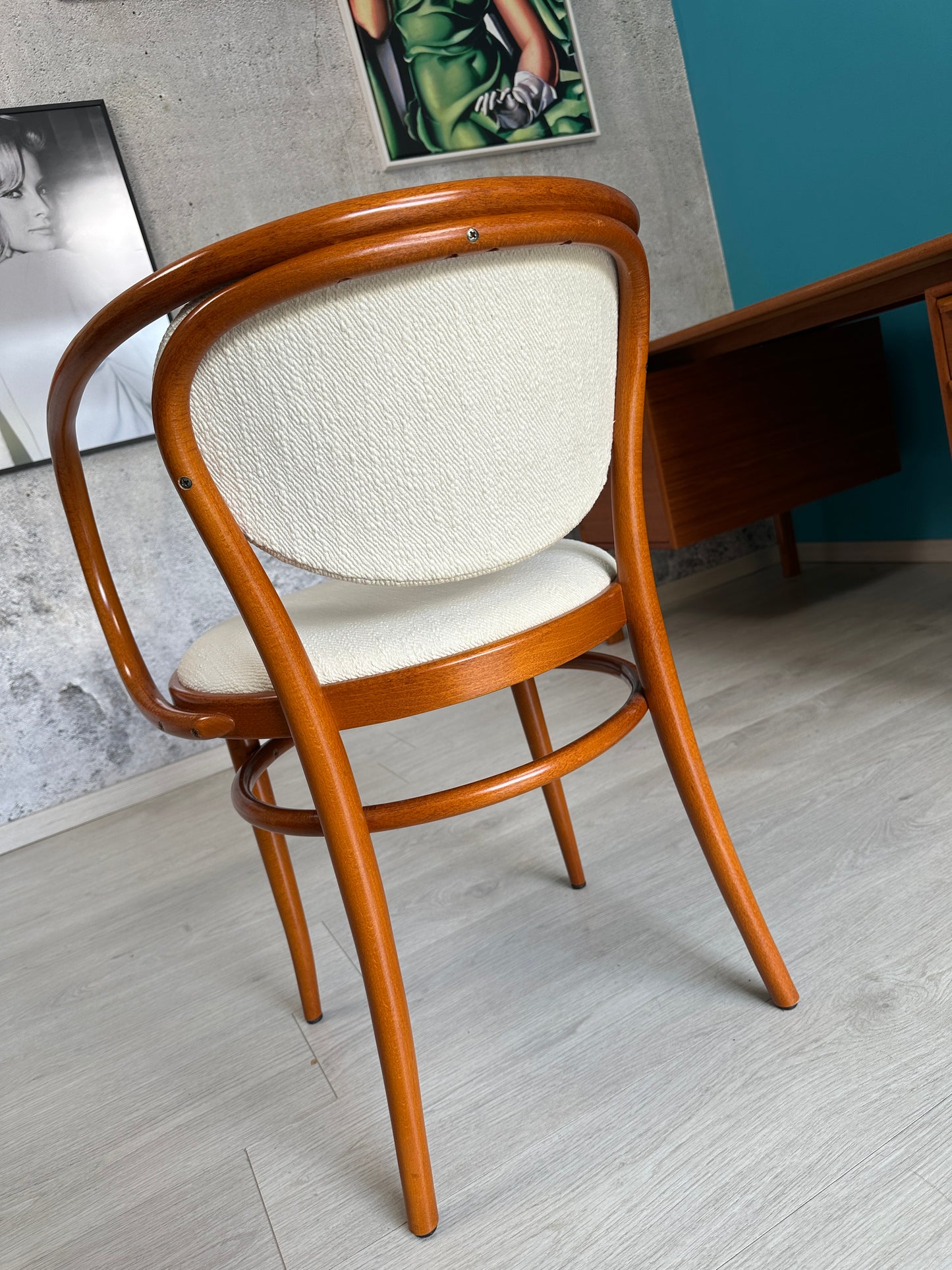 Thonet 210 P Stuhl / Sessel mit Armlehne, 80er