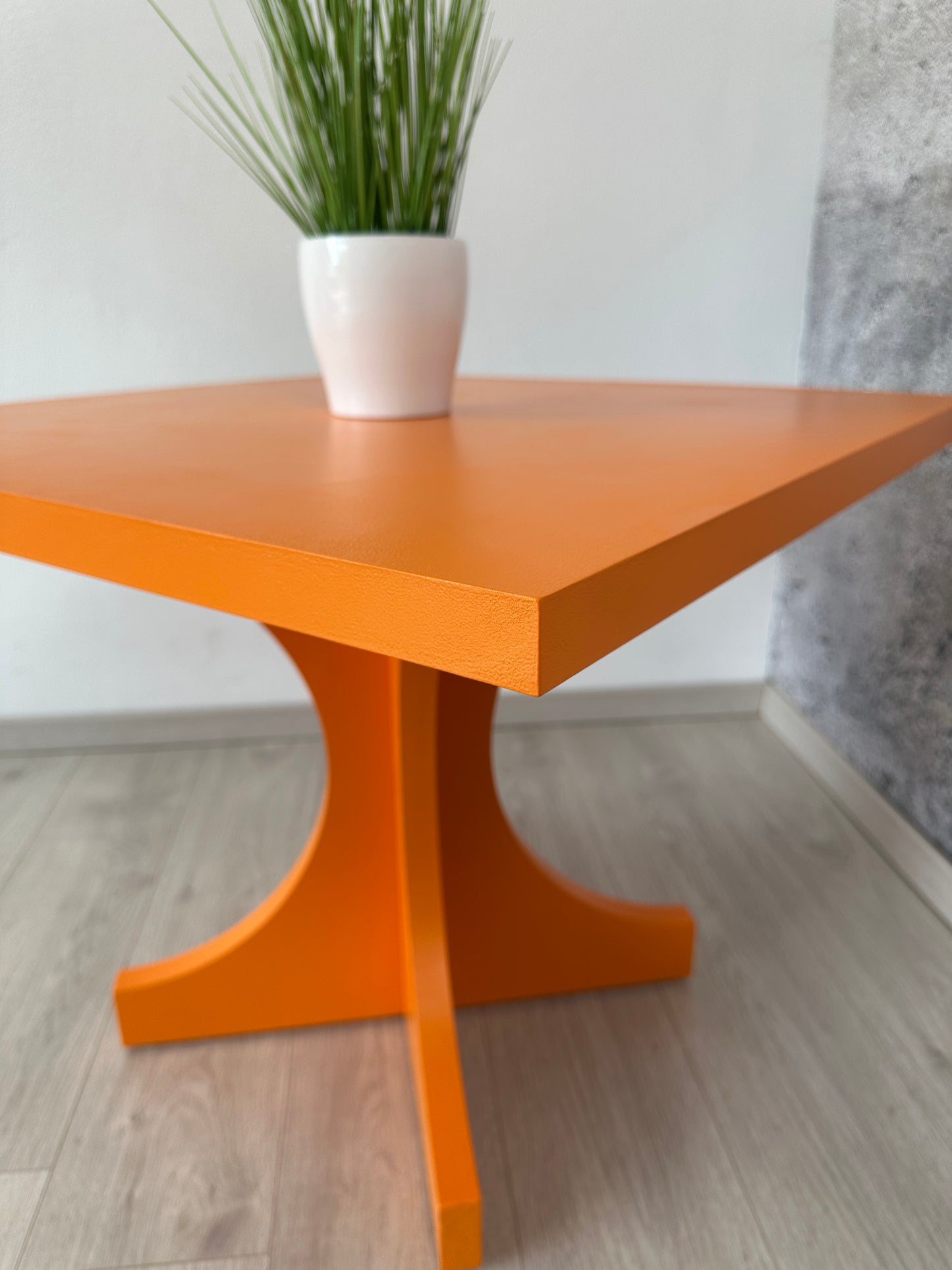 Oranger Couchtisch / Beistelltisch, 1960er 1970er