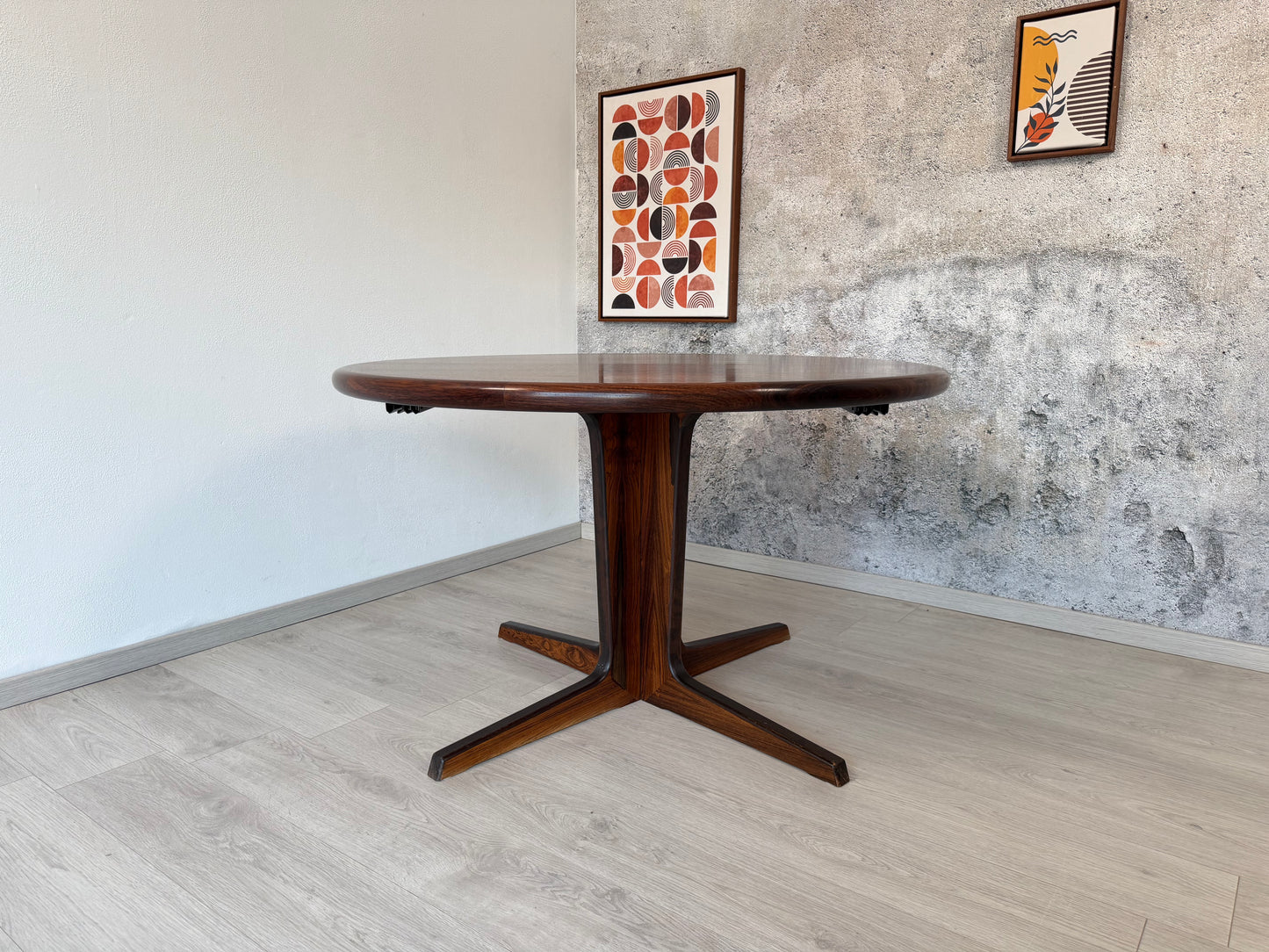 Dänischer Rio Palisander-Esstisch – bis 314 cm - Mid-Century