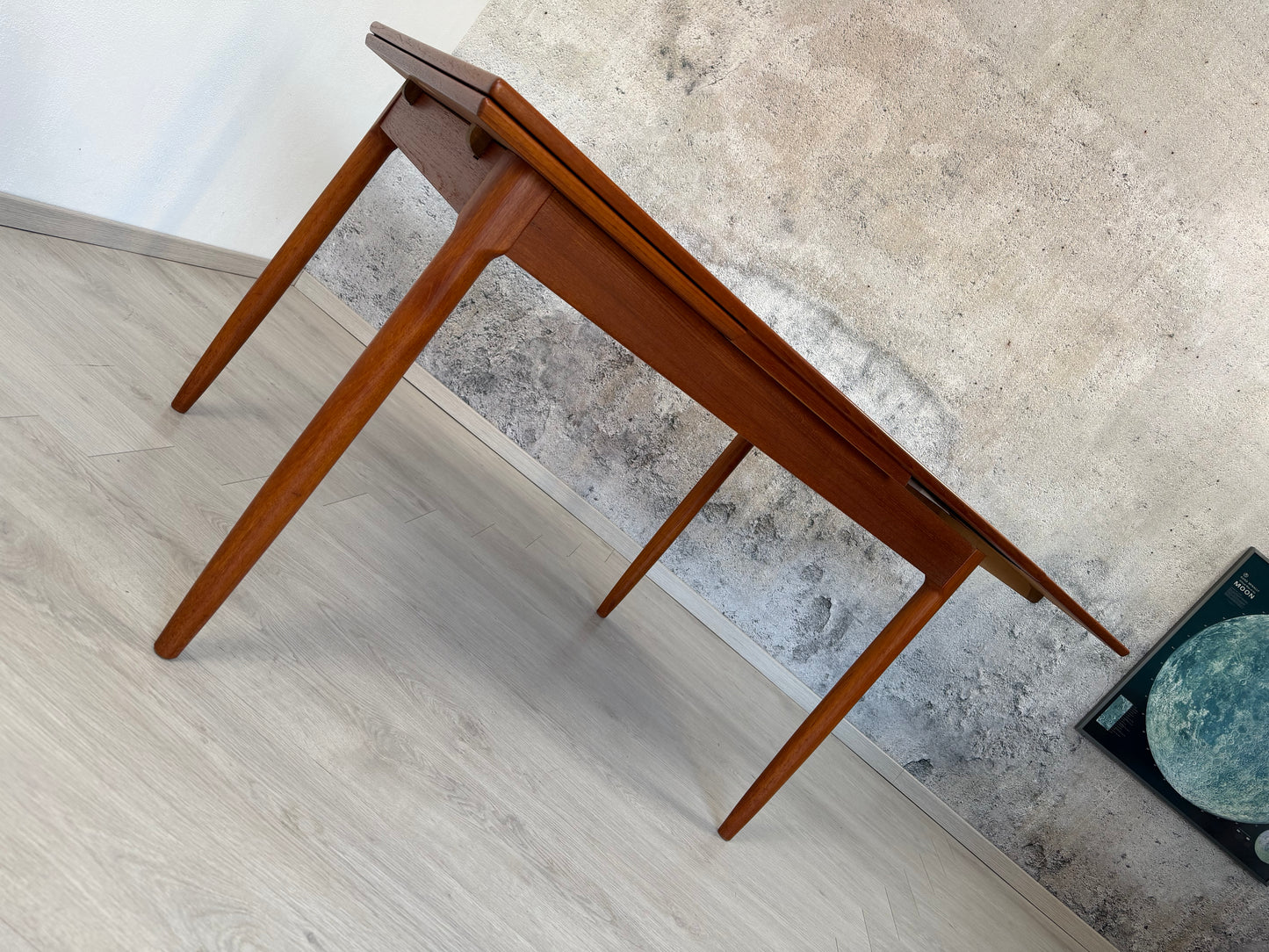 Dänischer Mid Century Teak Esstisch, 1960er