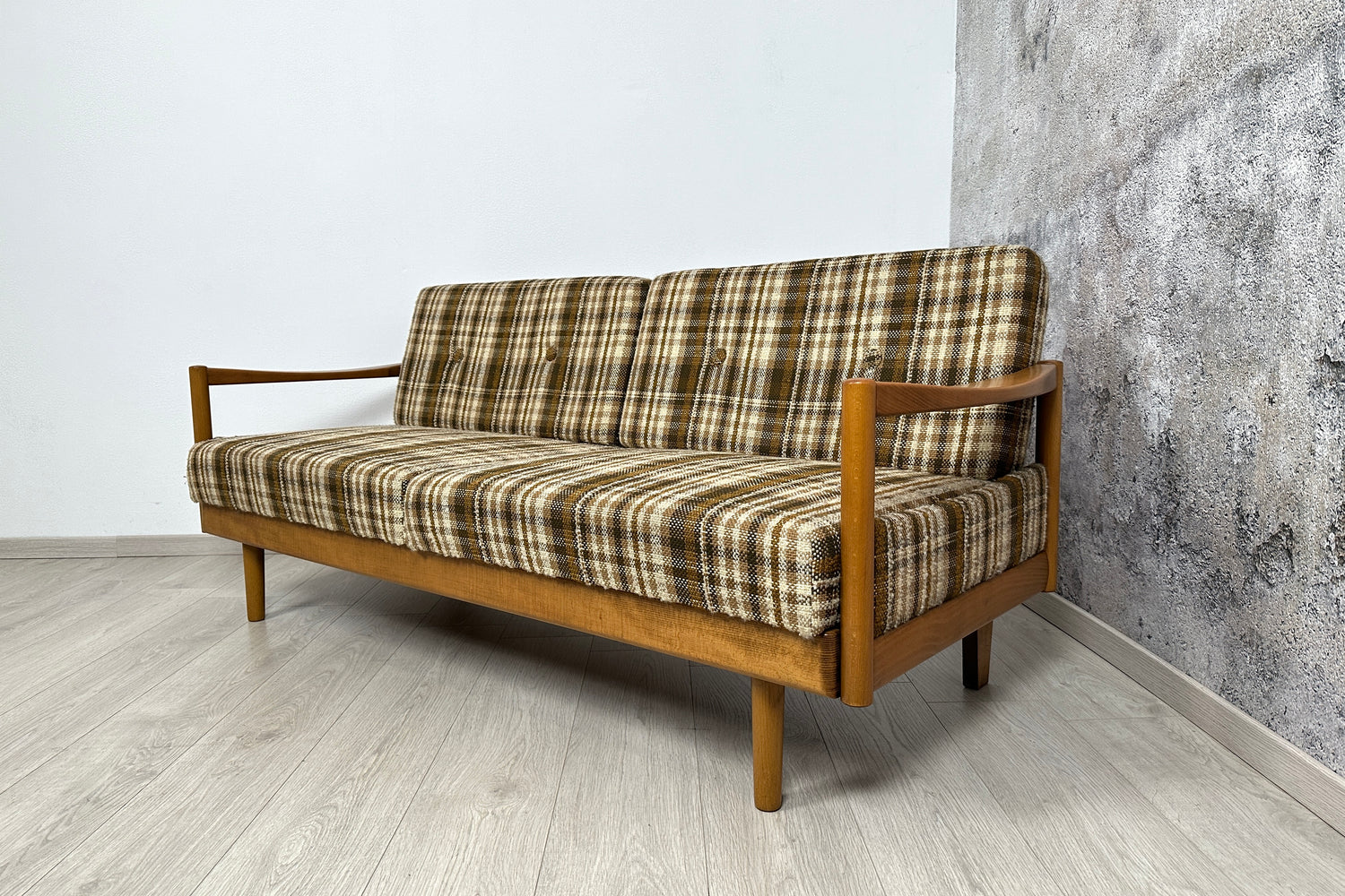 Vintage Sofa / 3-Sitzer Couch / Daybed von Knoll Antimott, 1960er