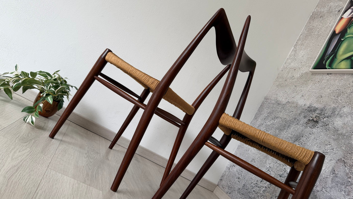 2er Set Bambi Stühle by Rastad & Relling, 60er