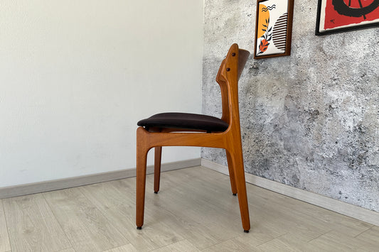 Dänischer Teak Esszimmer-Stuhl O.D. Møbler, 60er 70er