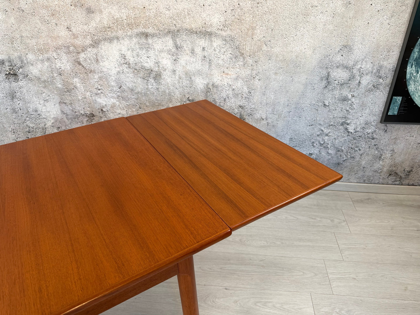 Dänischer Mid Century Teak Esstisch, 1960er