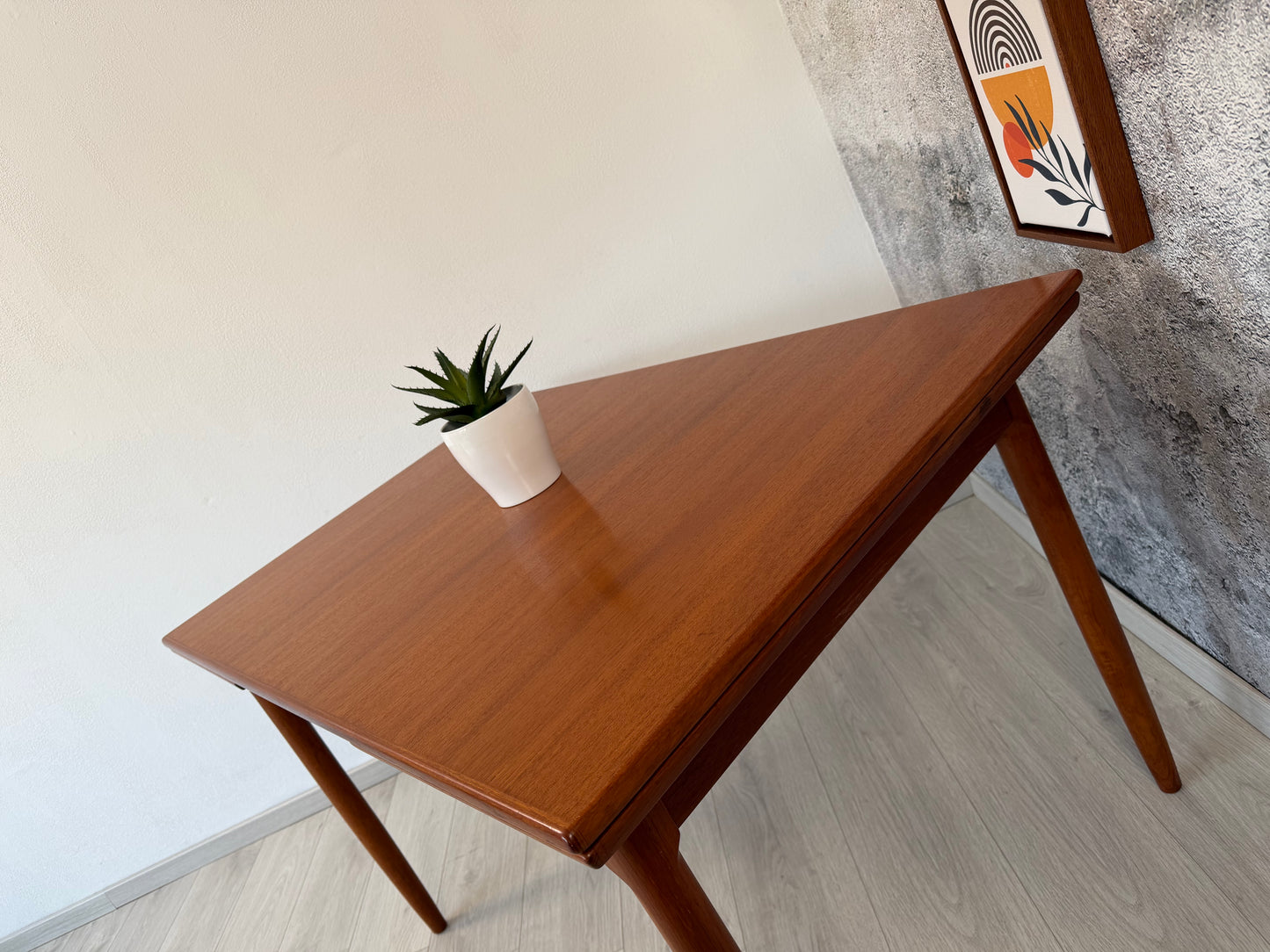 Dänischer Mid Century Teak Esstisch, 1960er