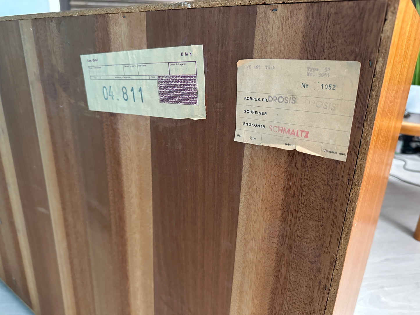 Teak Sideboard / offene Kommode WK-Möbel 165cm, 1960er